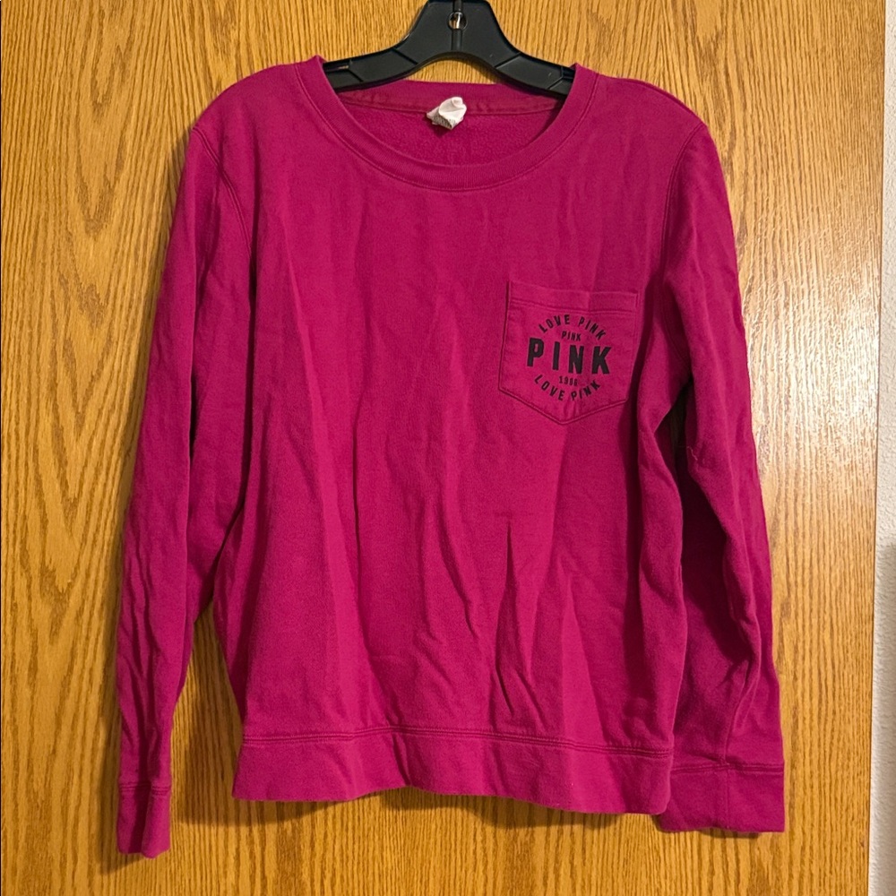 Victoria's Secret Vibrant Magenta Long Sleeve Tee